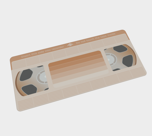Neutral VHS Tape Desk Mat - POD