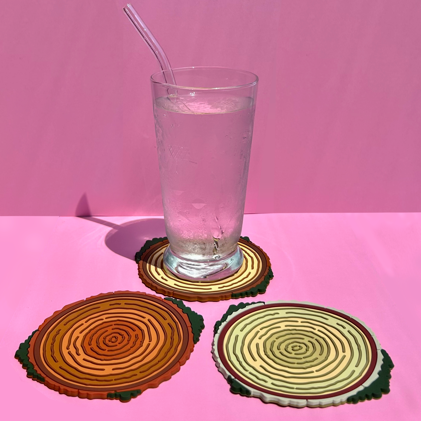Fallen Log Tree Stump Coasters