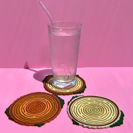 Fallen Log Tree Stump Coasters