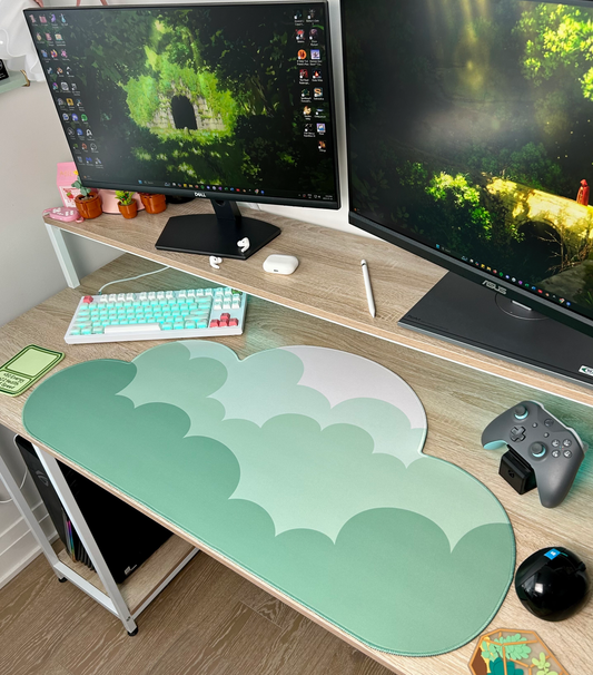Horizon Water-Resistant Cloud Desk Mat