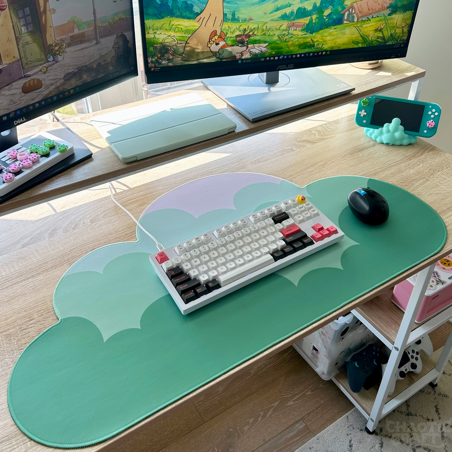 Horizon Water-Resistant Cloud Desk Mat