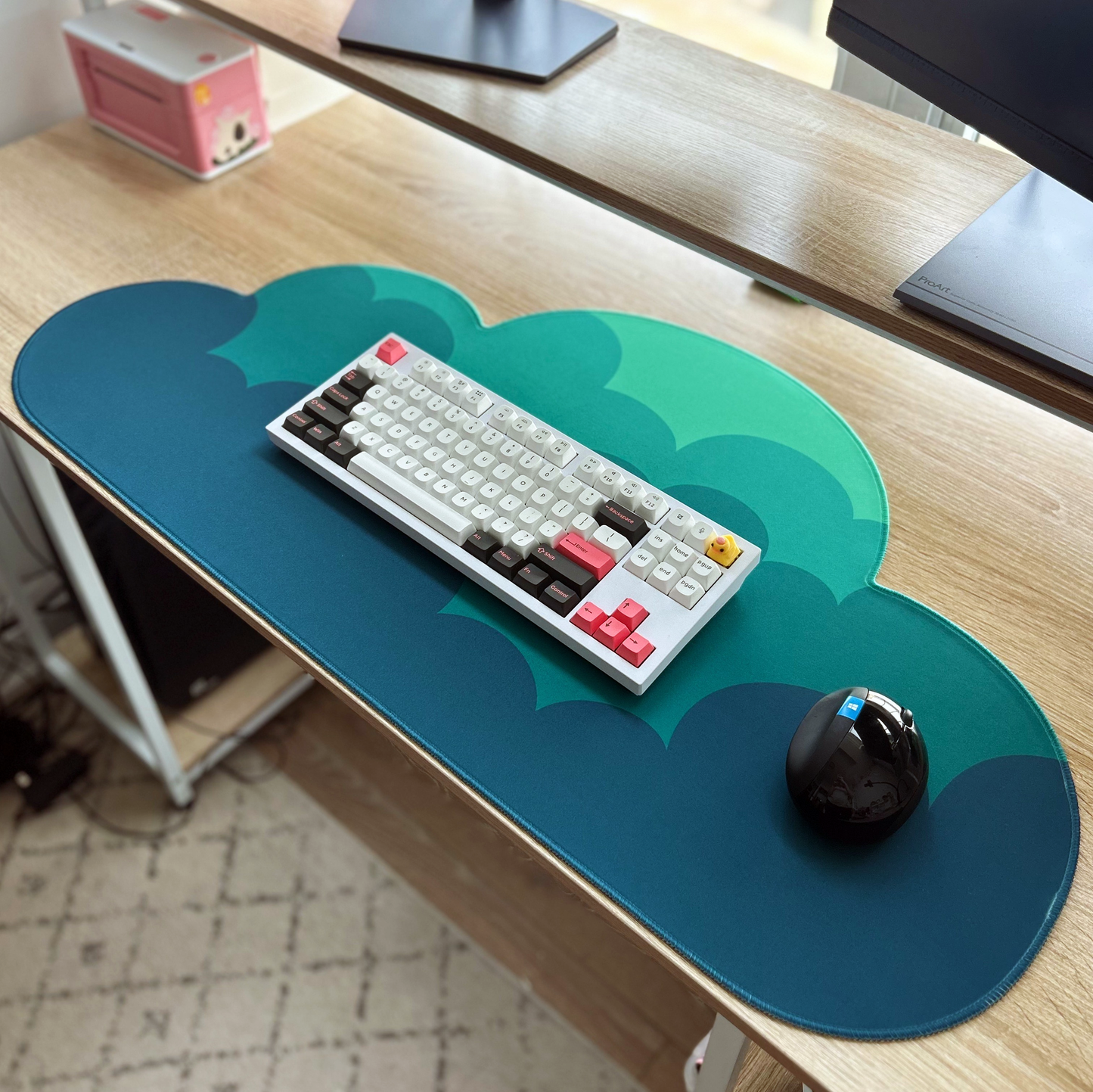 Hurricane Water-Resistant Cloud Desk Mat
