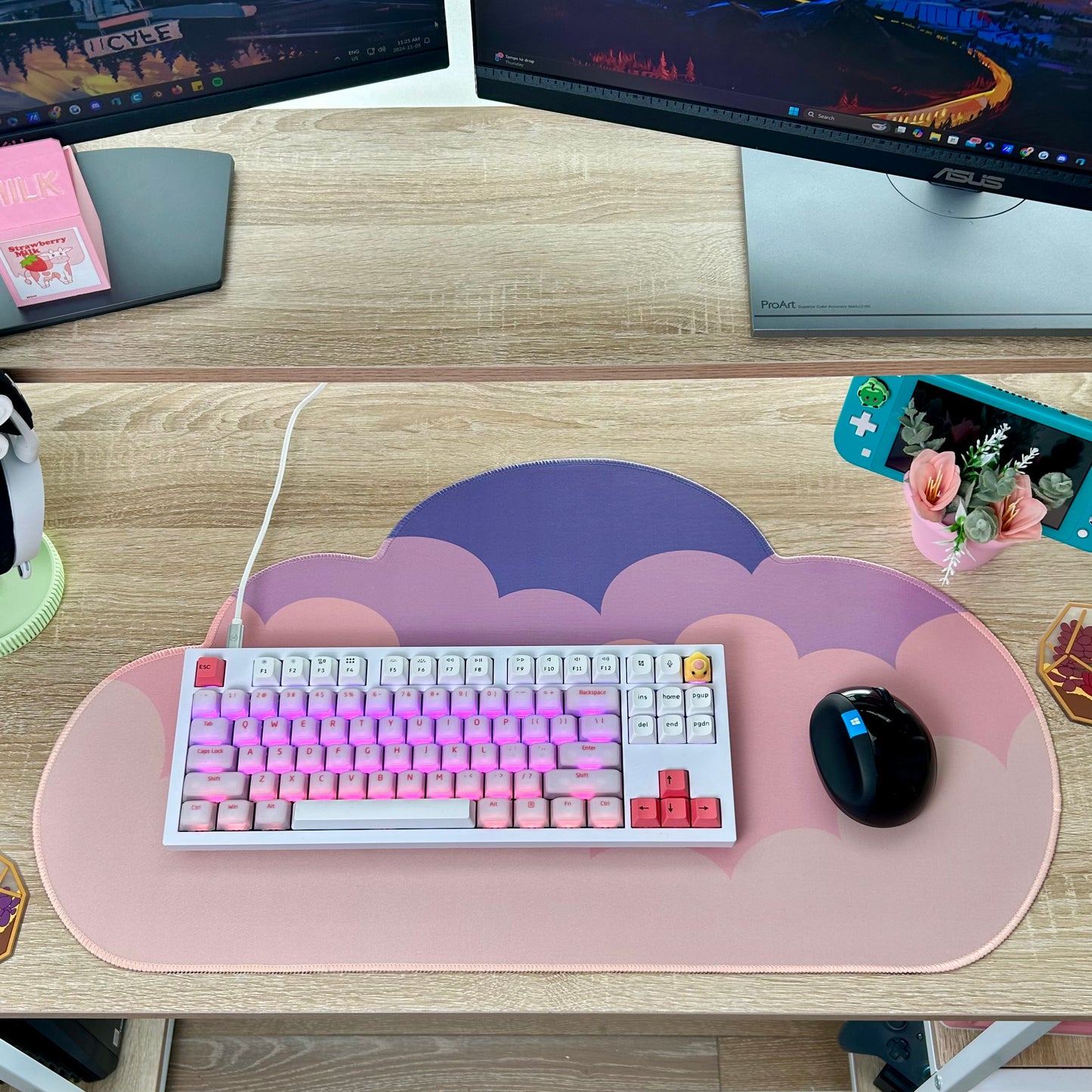 Mini Sunset Water-Resistant Cloud Deskmat