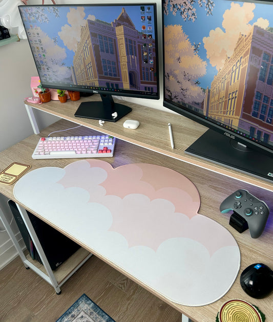 Midday Water-Resistant Cloud Desk Mat