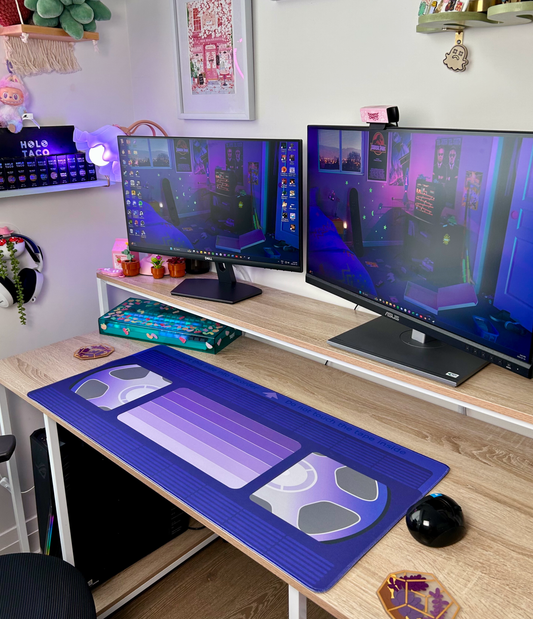 Neon Midnight VHS Desk Mat
