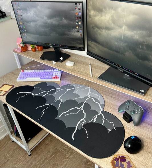 Storm Water-Resistant Cloud Desk Mat
