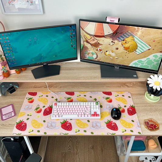 Strawberry Lemonade Desk Mat - POD
