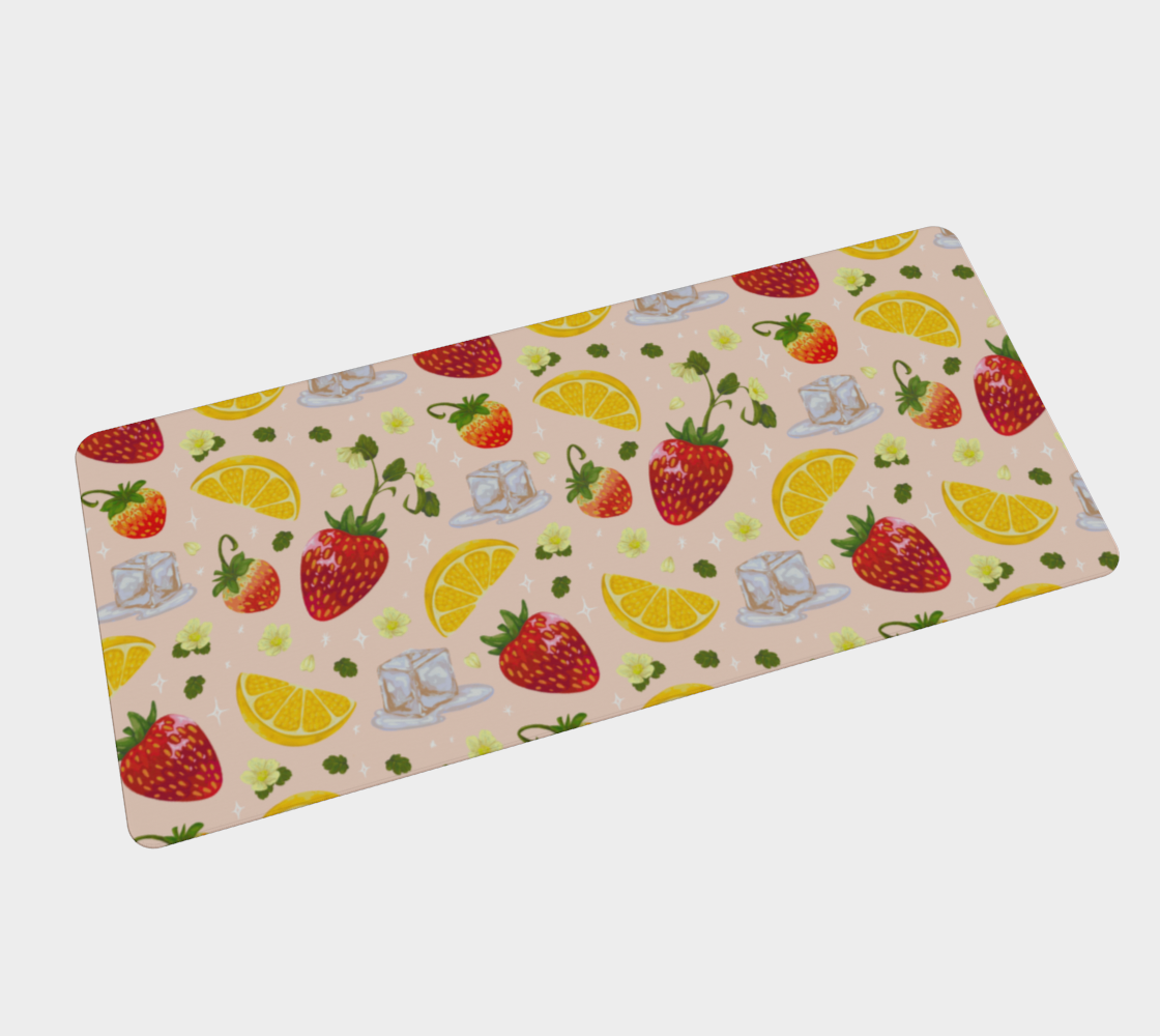 Strawberry Lemonade Desk Mat - POD