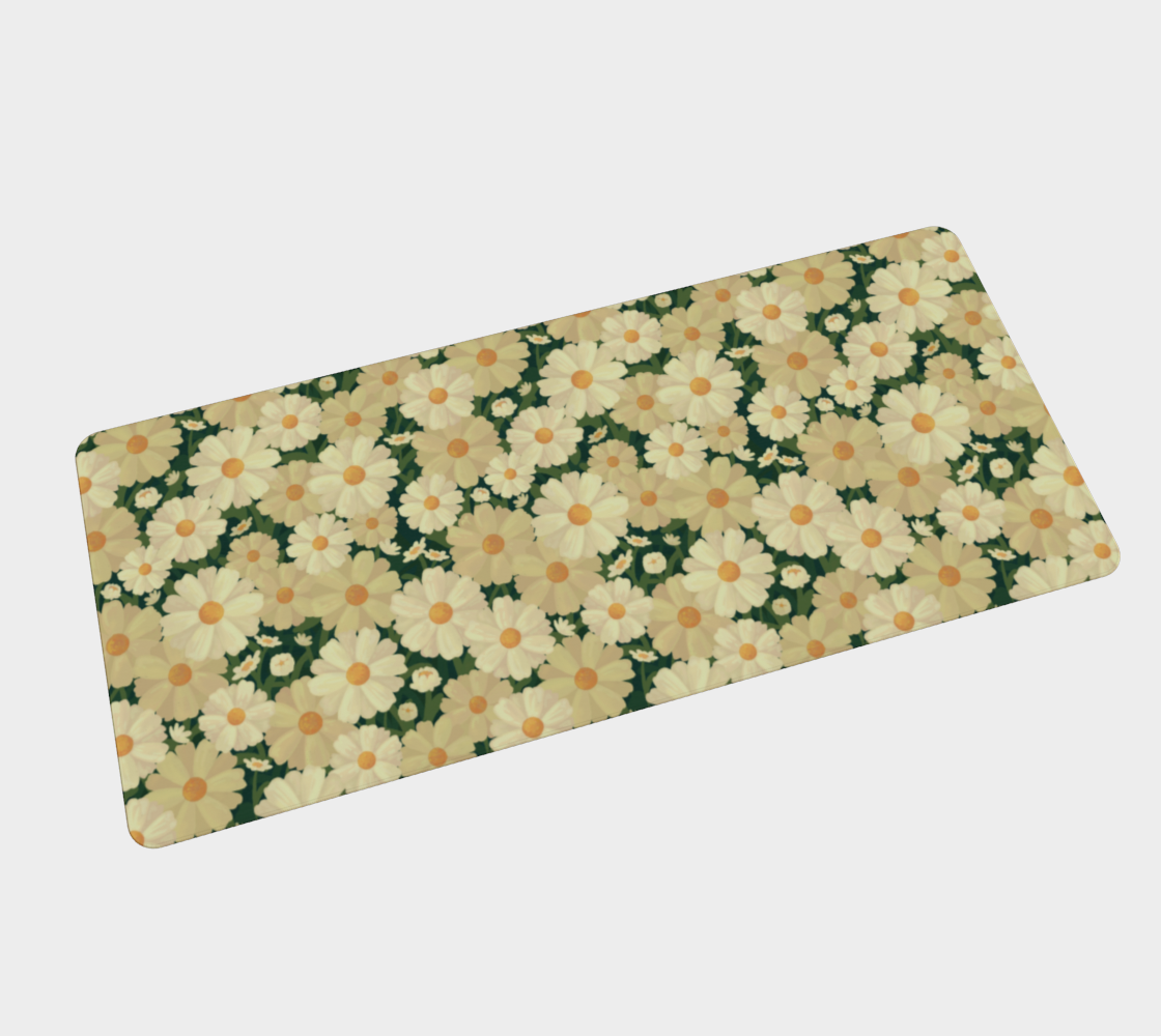 Lazy Daisies Desk Mat - POD
