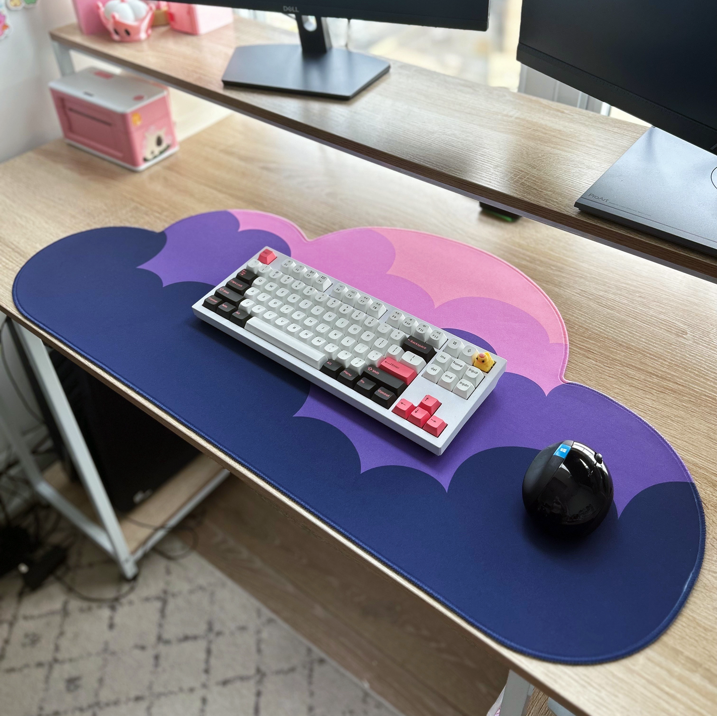 Twilight Water-Resistant Cloud Desk Mat