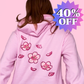 Cherry Blossom Sakura Pixel Hoodie Sweater
