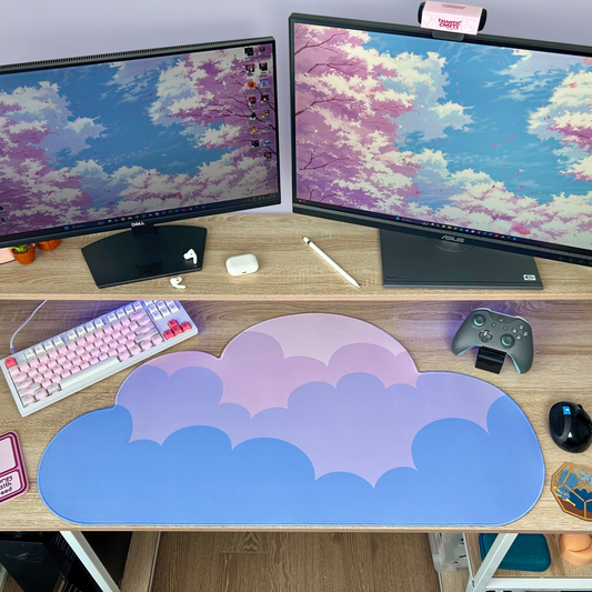Dawn Water-Resistant Cloud Desk Mat