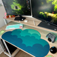 Hurricane Water-Resistant Cloud Desk Mat