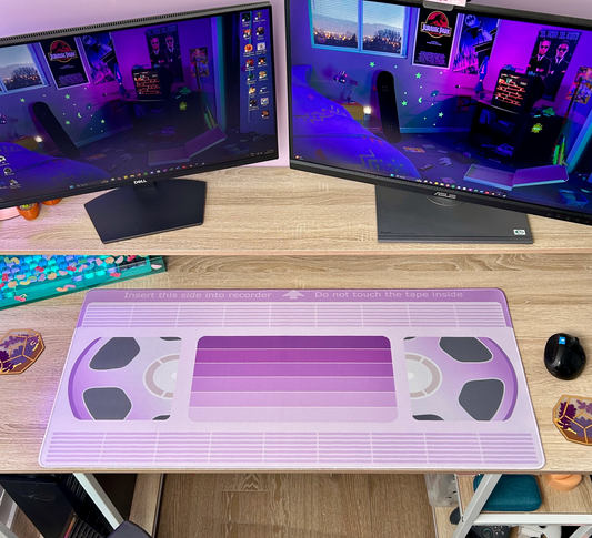 Lavender LEDs VHS Desk Mat
