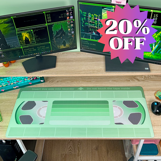 Miami Mint VHS Desk Mat