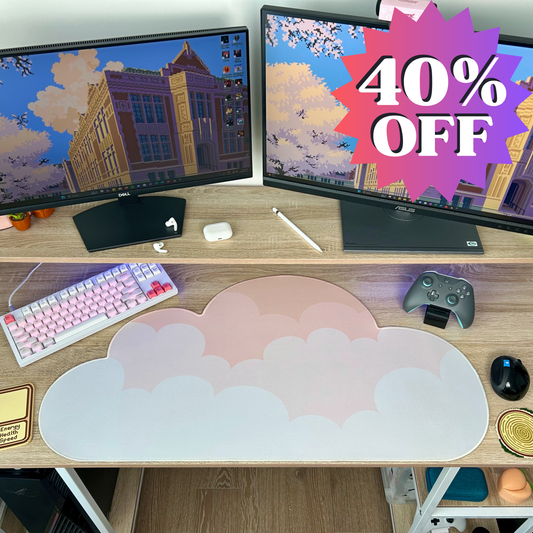 Midday Water-Resistant Cloud Desk Mat