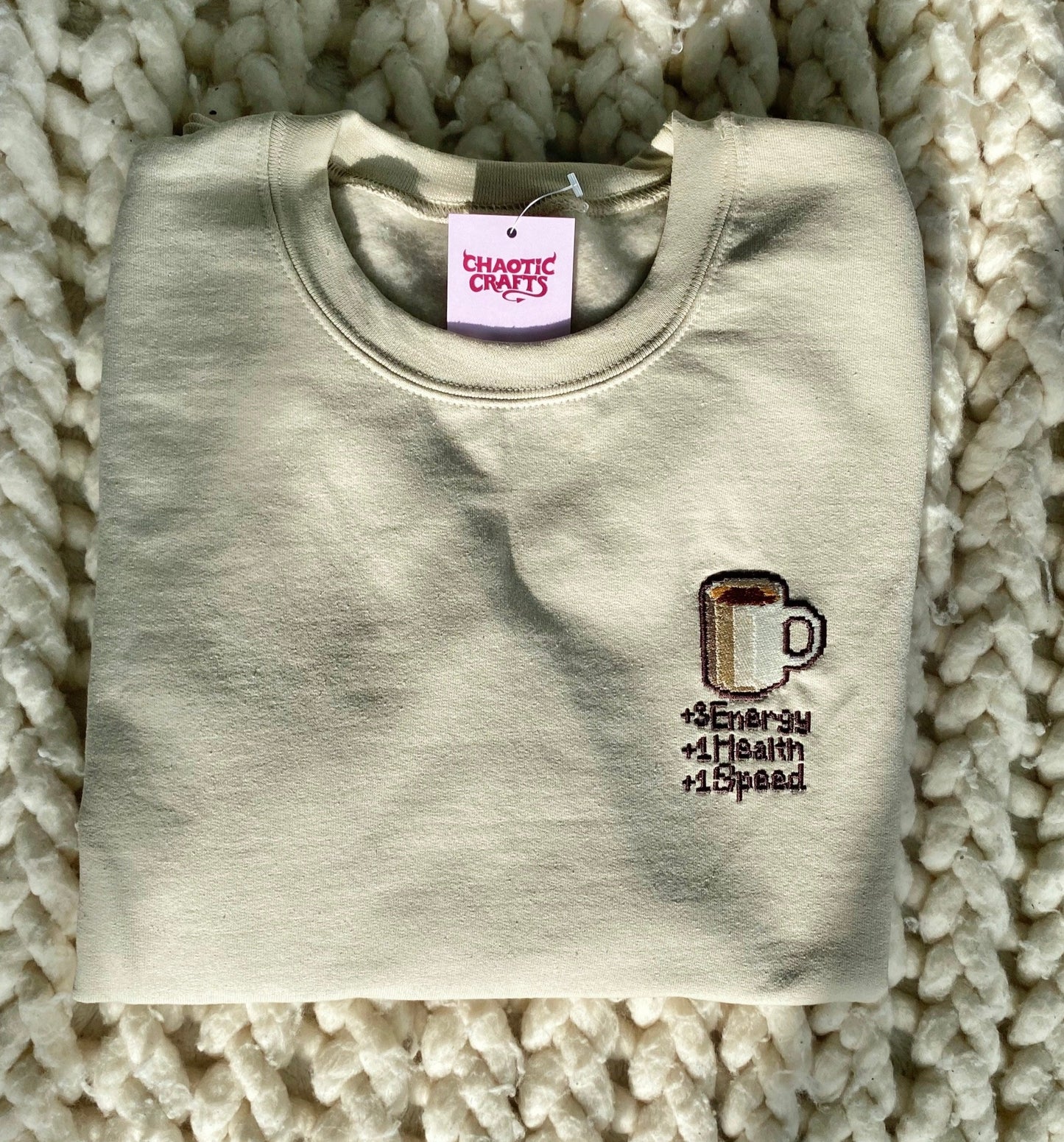 Coffee Stats Crewneck Sweaters